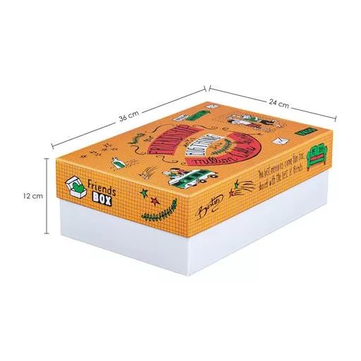 Ajándékdoboz, 24x36x12 cm, EXACOMPTA, barátság