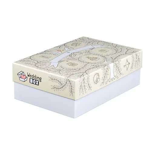 Ajándékdoboz, 24x36x12 cm, EXACOMPTA, esküvő