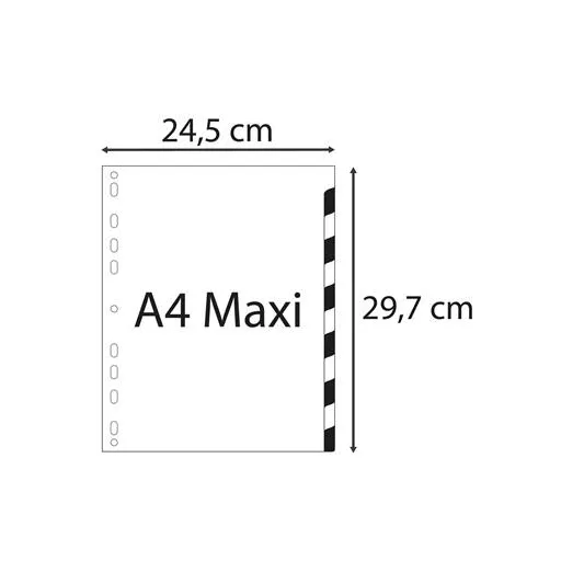 Regiszter, műanyag, A4+, 1-12, EXACOMPTA, színes