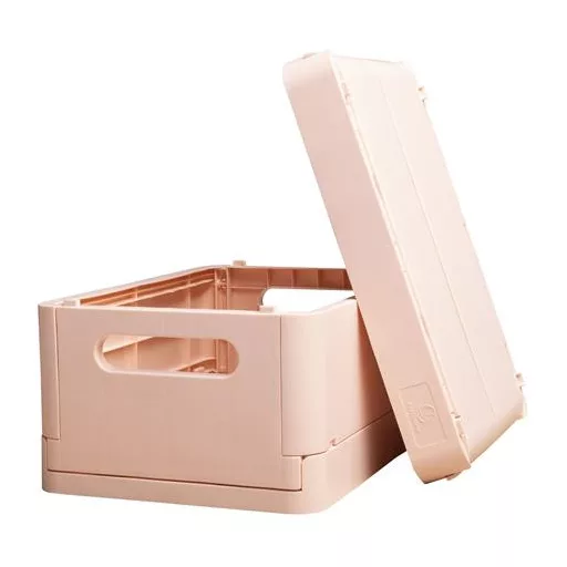 Tárolódoboz, A5+, összecsukható, EXACOMPTA "Skandi", nude