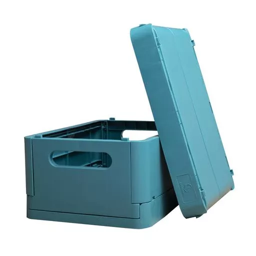 Tárolódoboz, A5+, összecsukható, EXACOMPTA "Skandi", nyugodt kék