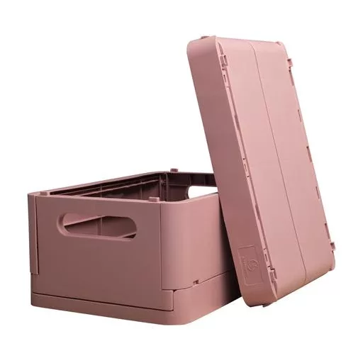 Tárolódoboz, A5+, összecsukható, EXACOMPTA "Skandi", rózsaszín