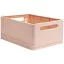 Tárolódoboz, A4+, összecsukható, EXACOMPTA "Skandi", nude