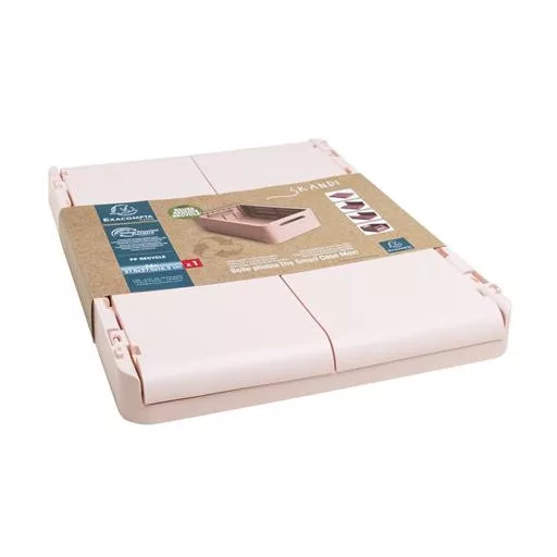 Tárolódoboz, A4+, összecsukható, EXACOMPTA "Skandi", nude