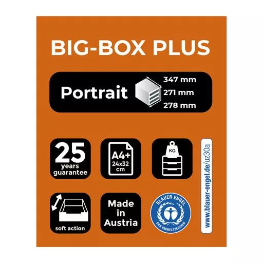 Irattároló, műanyag, 5 fiókos, EXACOMPTA "Big-Box Plus Iderama"