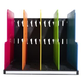   Dokumentum szortírozó, műanyag, 4 részes, álló, EXACOMPTA "Modulotop Iderama®", színes