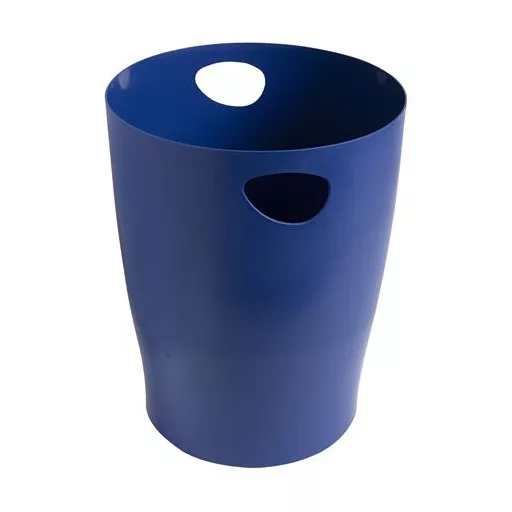 Papírkosár, 15 liter, PP, EXACOMPTA "Ecobin", sötétkék