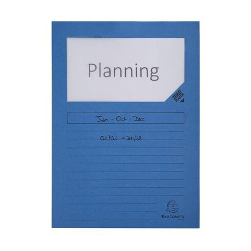 Mappa, ablakos, karton, EXACOMPTA "Forever®", fényes kék