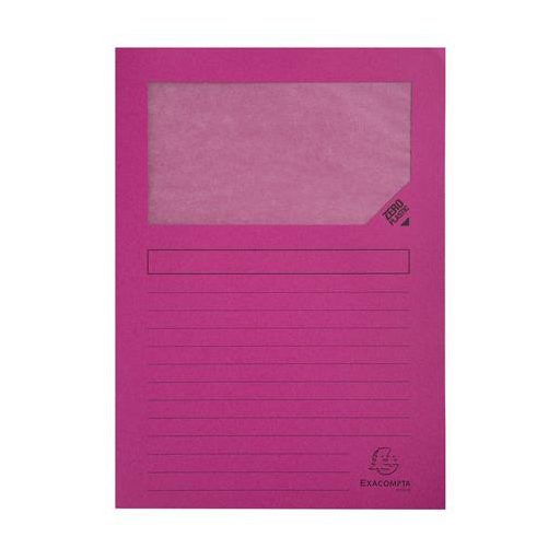 Mappa, ablakos, karton, EXACOMPTA "Forever®", vegyes színek