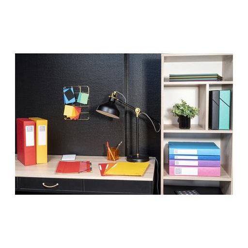 Gumis mappa, karton, A4, 40 mm, EXACOMPTA, sárga