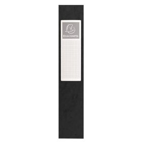 Gumis mappa, karton, A4, 60 mm, EXACOMPTA, fekete