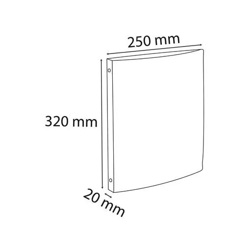 Gyűrűs könyv, 4 gyűrű, 20 mm, A4, PP, EXACOMPTA, vegyes pasztell színek