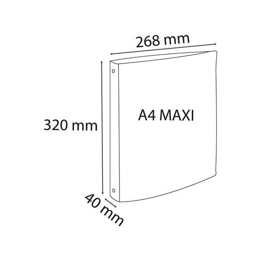 Gyűrűs könyv, 4 gyűrű, 40 mm, A4+, PP, EXACOMPTA "Pop'Nco", vegyes színek