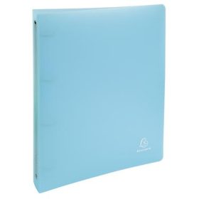   Gyűrűs könyv, 4 gyűrű, 40 mm, A4, PP, EXACOMPTA, vegyes pasztell színek