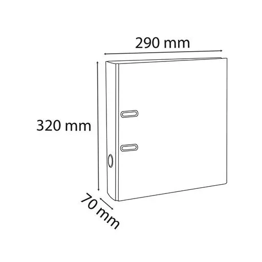Iratrendező, 70 mm, A4, PVC, EXACOMPTA, piros