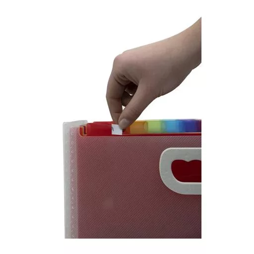 Harmonika irattartó, A4, PP, 24 rekeszes, EXACOMPTA