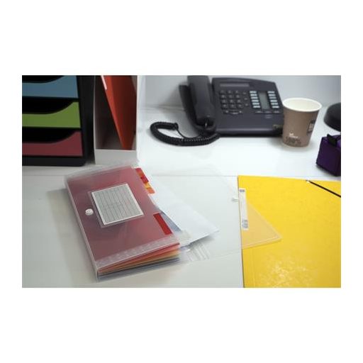 Harmonikamappa, 260x140 mm, PP, 7 rekeszes, EXACOMPTA