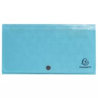   Harmonikamappa, 260x140 mm, PP, 7 rekeszes, EXACOMPTA "Pop'NCo", ciánkék
