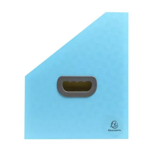 Harmonika iratpapucs, 265x325 mm, PP, 12 rekeszes, EXACOMPTA "Pop'NCo", ciánkék