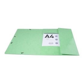   Gumis, mappa, karton, A4, EXACOMPTA "Iderama", világos zöld