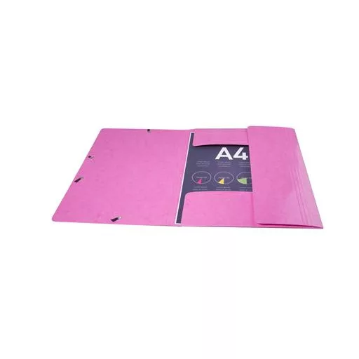 Gumis, mappa, karton, A4, EXACOMPTA "Iderama", pink