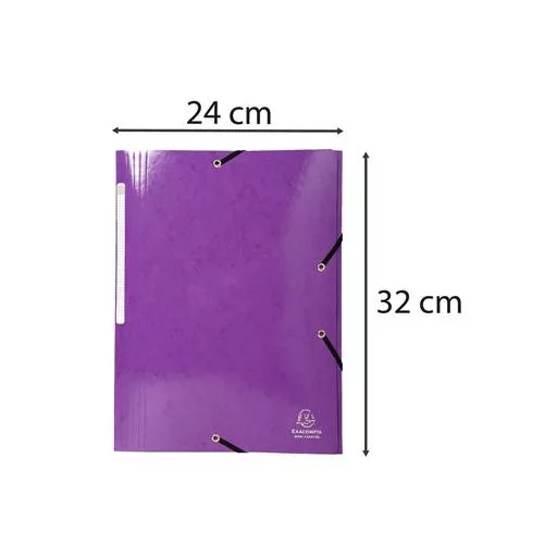 Gumis, mappa, karton, A4, EXACOMPTA "Iderama", lila