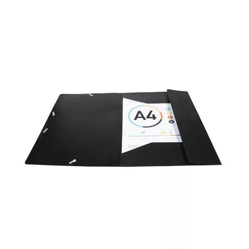 Gumis mappa, PP, A4, EXACOMPTA "Opak", fekete