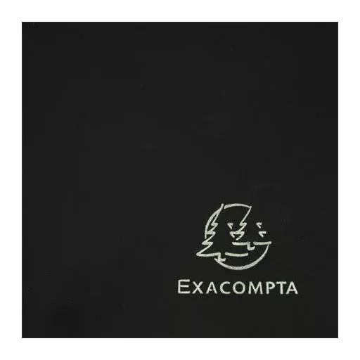 Gumis mappa, PP, A4, EXACOMPTA "Opak", fekete