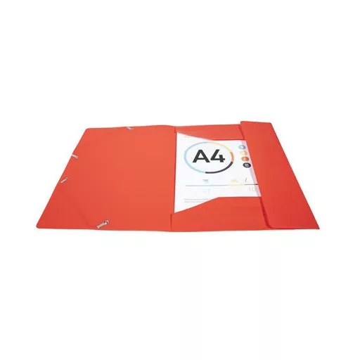 Gumis mappa, PP, A4, EXACOMPTA "Opak", piros