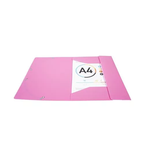Gumis mappa, PP, A4, EXACOMPTA "Opak", fukszia