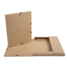   Gumis mappa, karton, A4, 25 mm, EXACOMPTA "Eterneco", vegyes minta