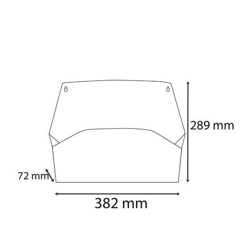 Fali rendszerező, 1 rekeszes, fekvő, 38,2x28,9x7,2 cm, EXACOMPTA "Autentik", rózsaszín