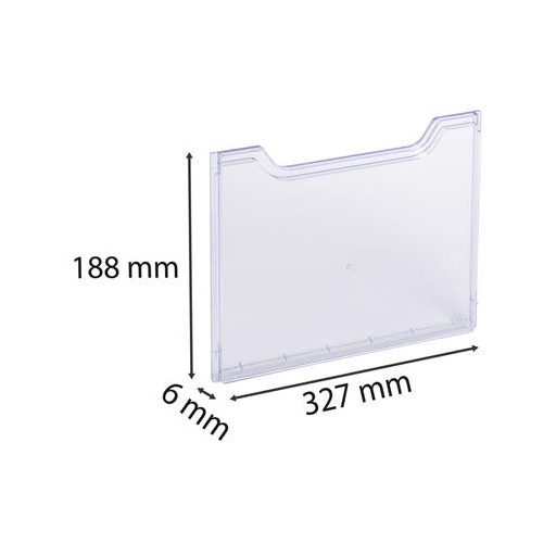 Előlap katalógustartóhoz, A4, fekvő, EXACOMPTA "Office", áttetsző