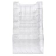   Katalógustartó, fali, A4, fekvő, 6 rekeszes, EXACOMPTA "Office", áttetsző