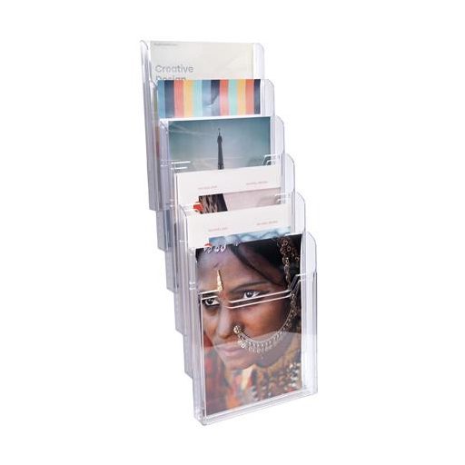 Katalógustartó elem, A4, álló, EXACOMPTA "Office", áttetsző, dupla