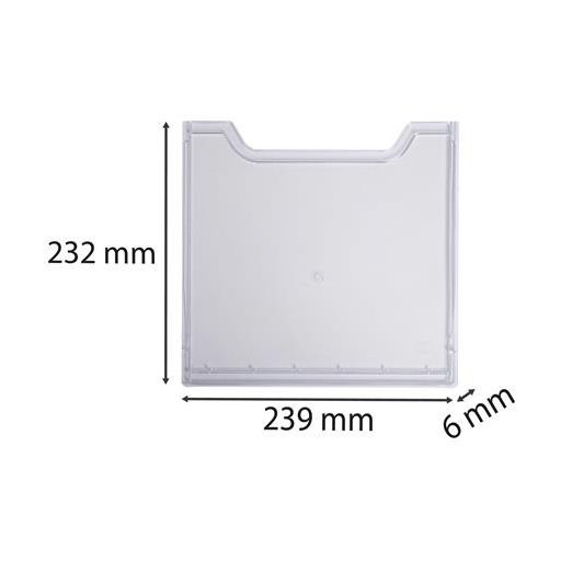 Előlap katalógustartóhoz, A4, álló, EXACOMPTA "Office", áttetsző