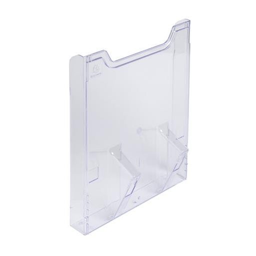 Katalógustartó fali elem, A4, álló, EXACOMPTA "Office", áttetsző