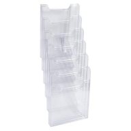  Katalógustartó, fali, A4, álló, 6 rekeszes, EXACOMPTA "Office", áttetsző