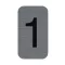 Információs tábla, öntapadó, 2,5x4,4 cm, alumíniumhatású, EXACOMPTA, 1-es