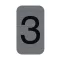 Információs tábla, öntapadó, 2,5x4,4 cm, alumíniumhatású, EXACOMPTA, 3-as