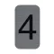 Információs tábla, öntapadó, 2,5x4,4 cm, alumíniumhatású, EXACOMPTA, 4-es
