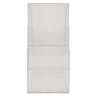   Katalógustartó, fali, A4, álló, 3 rekeszes, EXACOMPTA "Office", áttetsző