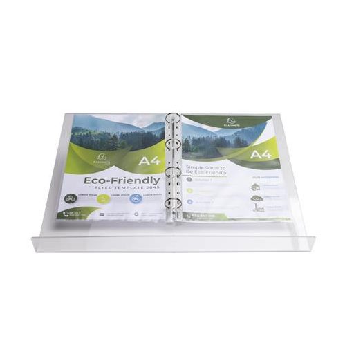 Dokumentumtartó állvány, gyűrűs, EXACOMPTA "Office", áttetsző