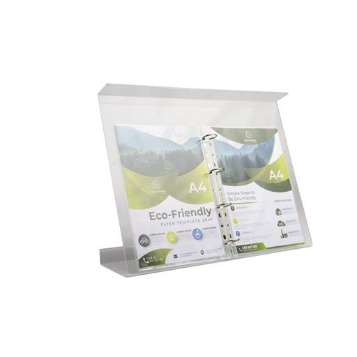 Dokumentumtartó állvány, gyűrűs, EXACOMPTA "Office", áttetsző