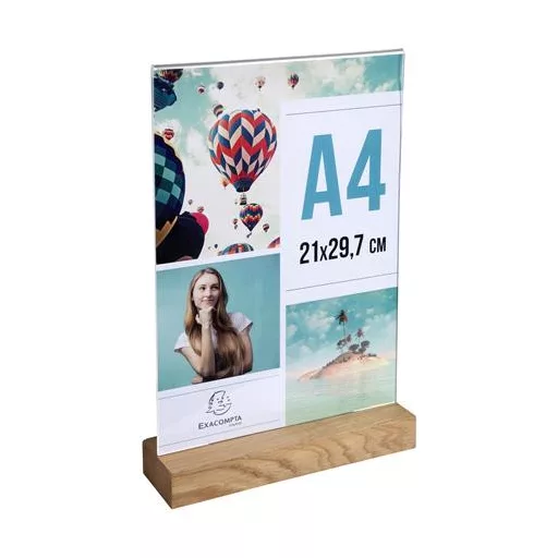 Laptartó, álló, A4, EXACOMPTA, áttetsző