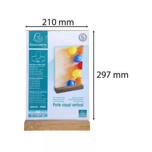Laptartó, álló, A4, EXACOMPTA, áttetsző