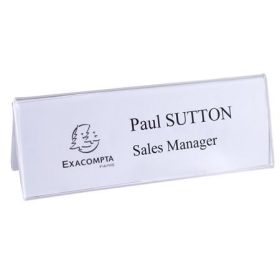 Névtábla tartó, asztali, A5, EXACOMPTA