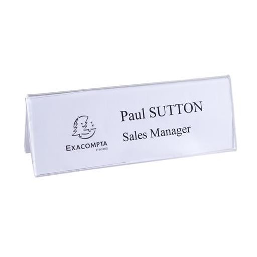 Névtábla tartó, asztali, A5, EXACOMPTA