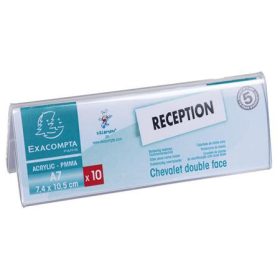 Névtábla tartó, asztali, A7, EXACOMPTA