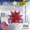 Bascetta csillag készlet, 14,5x14,5 cm, 90 g, 32 lap, FOLIA, piros-dzsungel